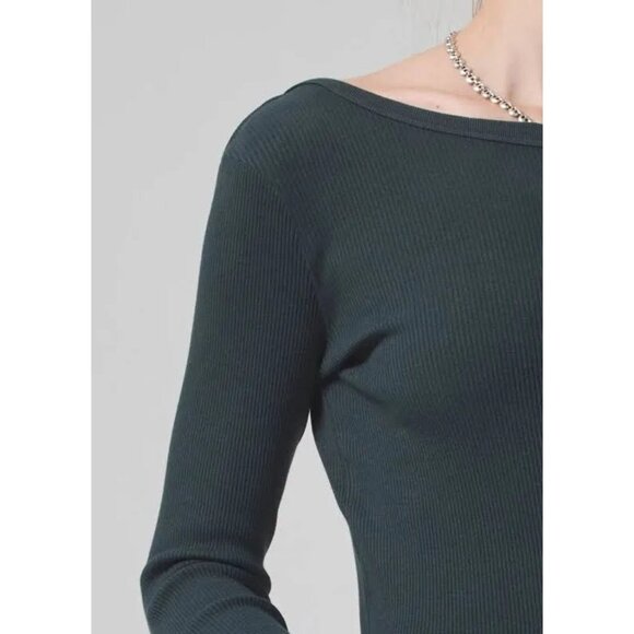 Citizens of Humanity Franchette Top for Women, Size XL, Green - New With Tag - Picture 3 of 9